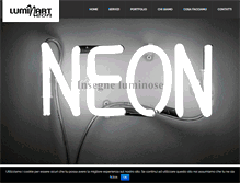 Tablet Screenshot of luminartneon.com